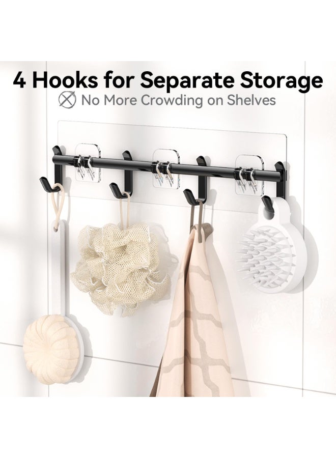 LODROC Shower Caddy, Rustproof Shower Organizer with Soap Holder, 6 Pack Large Capacity Shower Shelves for Inside Shower, No Drilling Bathroom Organizers and Storage for Kitchen & Home Decor - Image 4